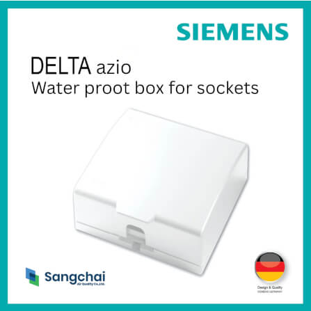 ฝากันน้ำสำหรับเต้ารับ SIEMENS ซีรีส์ AZIO ขนาด 86 มม. สีขาว_1